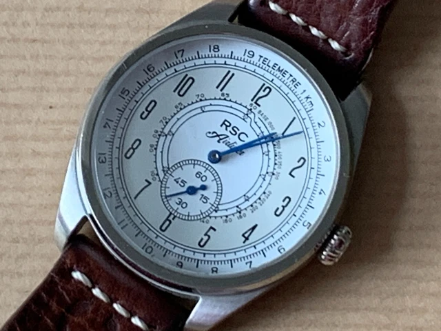 Steffen Design Rsc MENS RSC RONALD Steffen Airliner Pilots Watch Numbered 022 Swiss Ronda ...