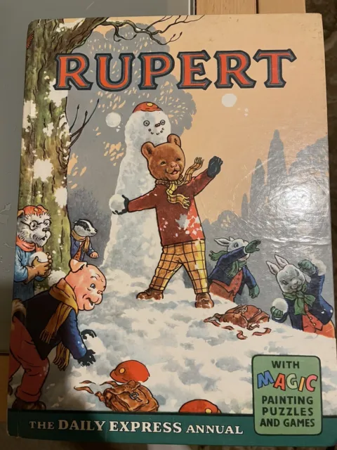 Rupert Bear 1962 Annual Daily Express Vintage Book - Good Condition