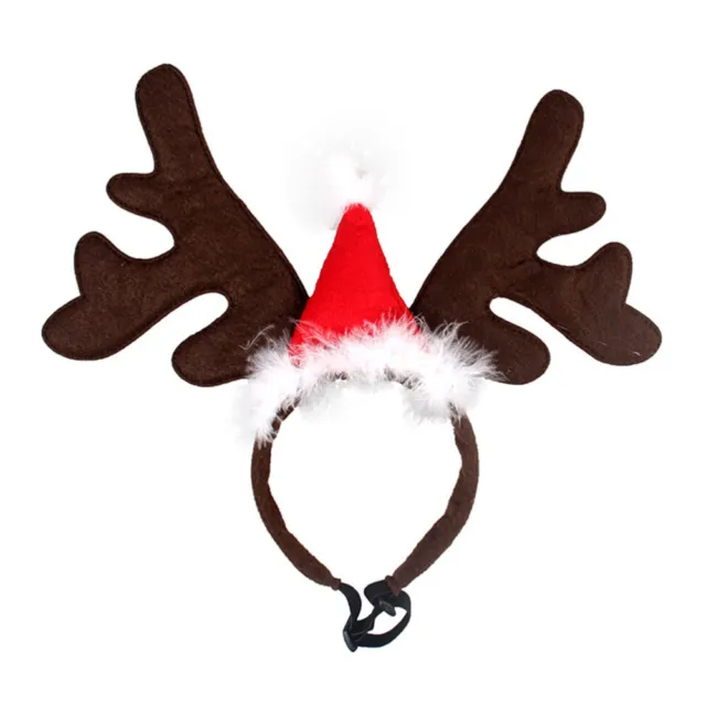 Cabezal de Navidad para mascotas de vacaciones gato renos diadema sombrero de Navidad para perros cachorro