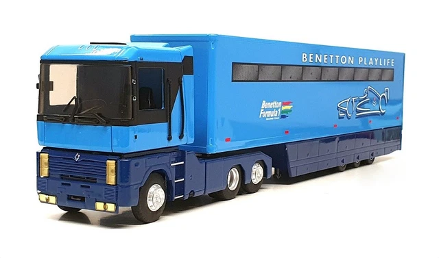 Eligor 1/43 Scale 11245 - Renault F1 Transporter Truck Honda - Blue