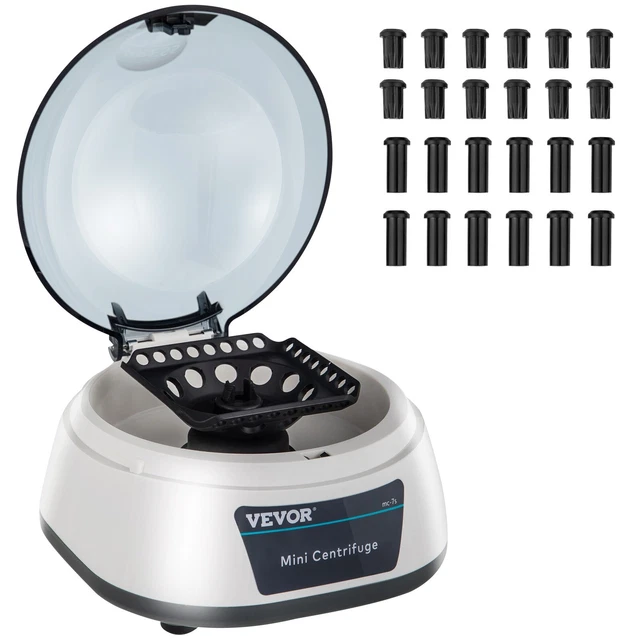 VEVOR ELECTRIC CENTRIFUGE Machine Mini Lab Centrifuge 7000RPM w/ 2 in 1 ...