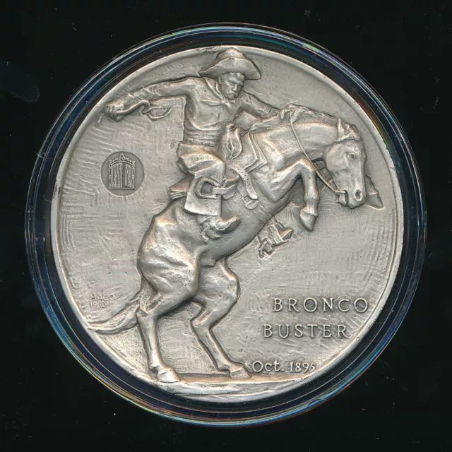 Remington Bronco Buster Medallic Art Co. ~ 4.4+Oz .999 Silver Round~ Free S/H Remington Bronco Buster Medallic Art Co. ~ 4.4+Oz .999 Silver Round~ Free S/H