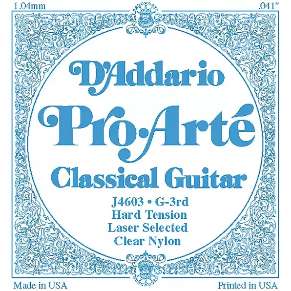 D'addario Pro Arte Classical Guitar J4603 G-3rd  Single Nylon String