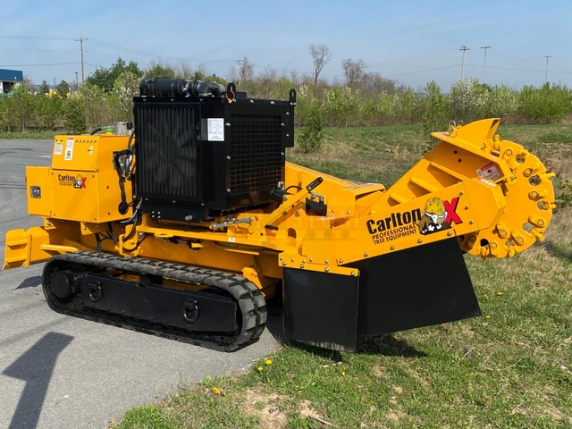 New Carlton Sp7015Trx Hd Stump Grinder, 74Hp Kohler Diesel, Remote,Scraper Blade