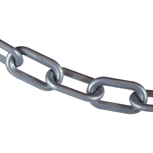 Plastic Barrier Chain, Silver, 2-Inch Link Diameter, 25-Foot Length (50008-25)