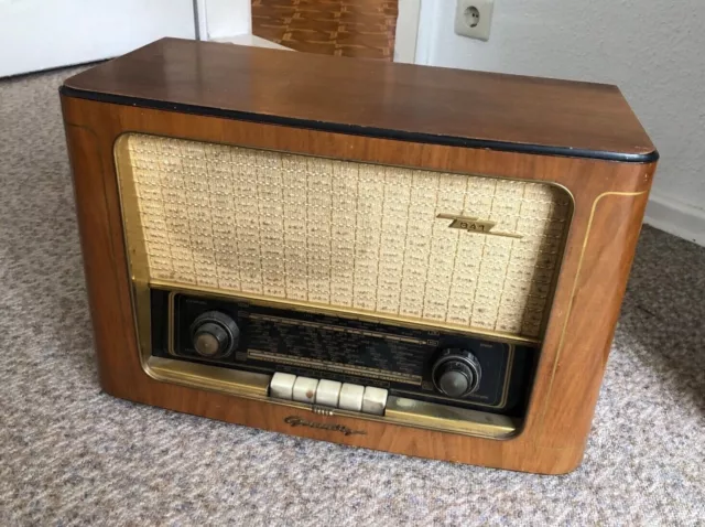 50er Jahre Radio von Grundig, Typ 941  WH, Deko-Objekt