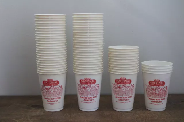 65 National Bohemian Natty Boh's 100th Anniversary Advertising Plastic Cups NOS