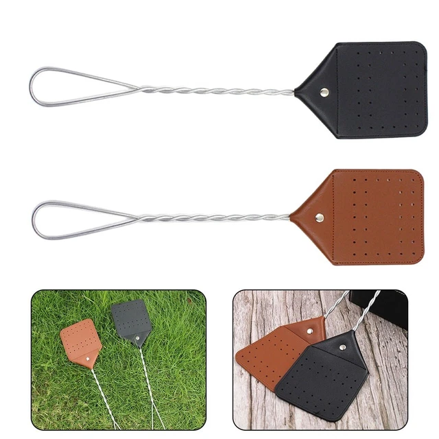 Construcción resistente Fly Swatter Atrapa eficiente negro/marrón