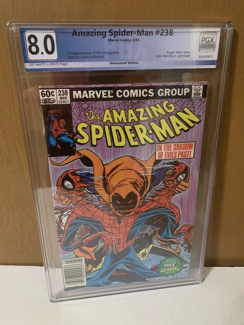 Amazing Spider-Man 238  PGX 8.0🔑1st App HOBGOBLIN🔥1983 TATTOOZ Included🔥🔥CGC