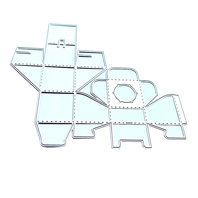 Hollow Flip Top Candy Gift Box Metal Cutting Dies Stencil DIY Embossing Template