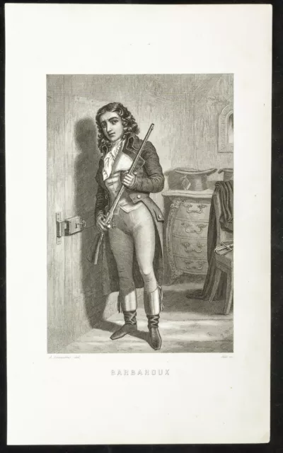 Portrait en pied de Barbaroux - Alexandre Lacauchie