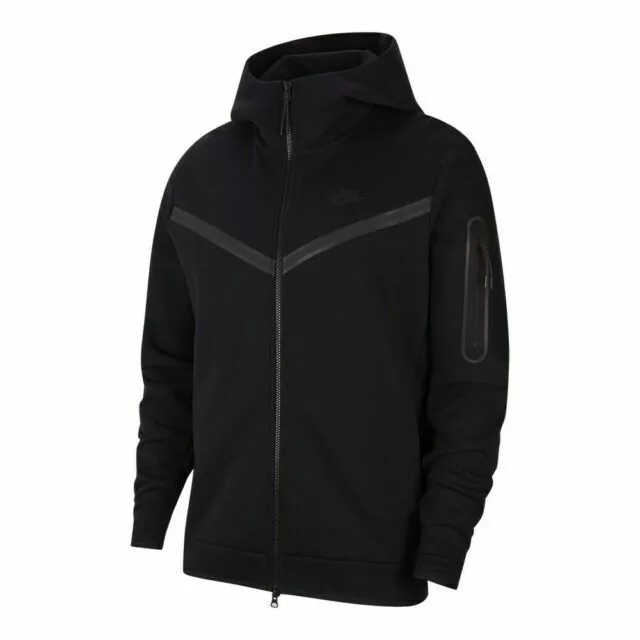 Nike Tech Fleece Taglia L Felpa con Cappuccio - Nera