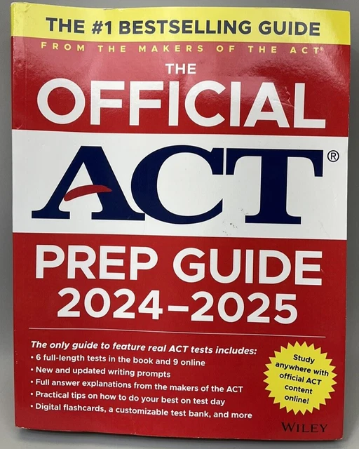 Official act prep guide 2024 2025 book 8 practice tests 400