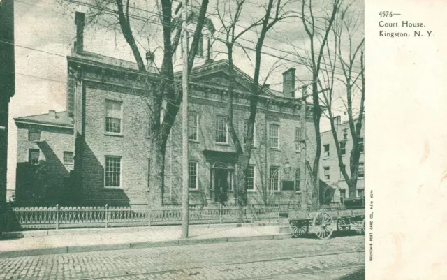 Vintage Postcard Ulster County Courthouse Business Center Kingston New York NY