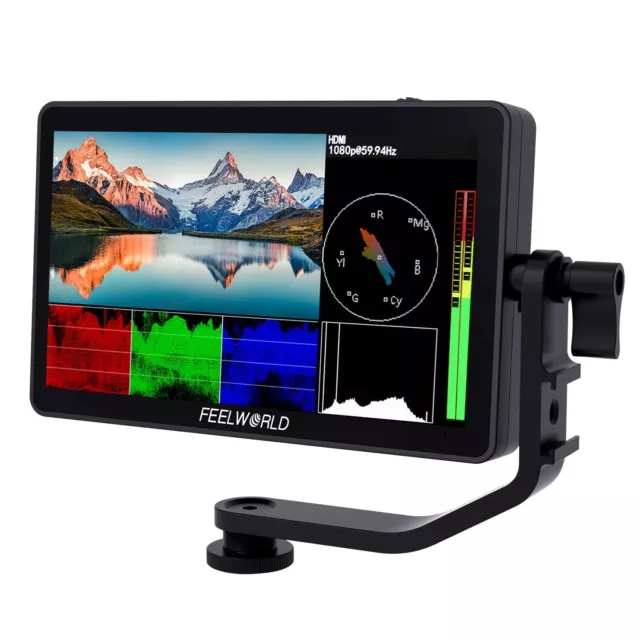 FEELWORLD F6 PLUS V2 6 inch DSLR Camera Field Monitor Touch HDR 3D LUT 4K HDMI