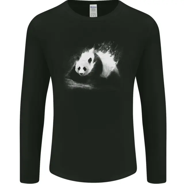 Abstract Panda Bear Ecology Mens Long Sleeve T-Shirt
