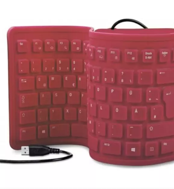 Tastiera Il Silicone Flessibile Portatile Gommosa Usb Ragazza Bambina Portatile