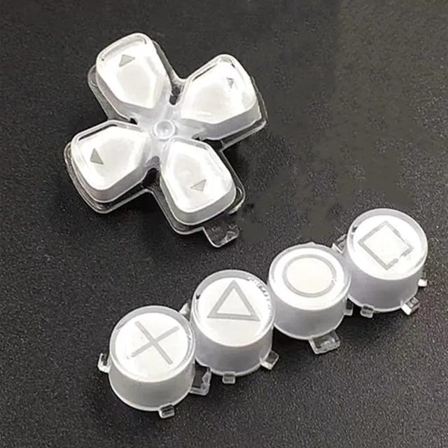 Replacement Crystal Key Button D-pad Key ABXY Buttons for PS5 Game Controller ## 2