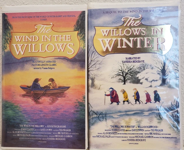2 VHS CLAMSHELL The WIND in the WILLOWS (1996) The WILLOWS in WINTER ...