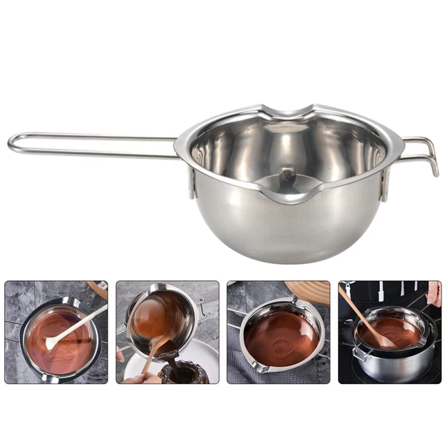 Caldera de queso mantequilla chocolate bandeja de fusión acero inoxidable cocina olla de calefacción de aceite