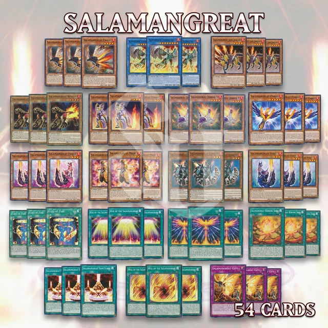 SALAMANGREAT DECK 54 | Emerald Falco Jaguar Fennec Meer Coyote Gift YuGiOh🔥