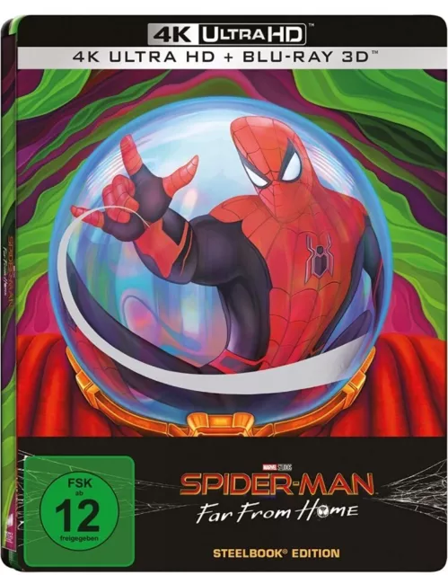 Spider Man Far From Home , Limited Steelbook, 3D Bluray & 4K Ultra HD , gut