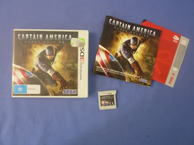 Captain America Super Soldier Nintendo 3DS with Manual