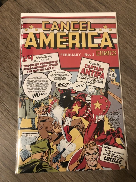 Cancel America Comic (One Shot) Captain America Homage Only 1500 Copies Aardvark