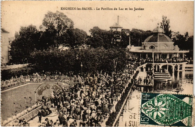 CPA Enghien les Bains Le Pavillon du Lac et les Jardins FRANCE (1308271)
