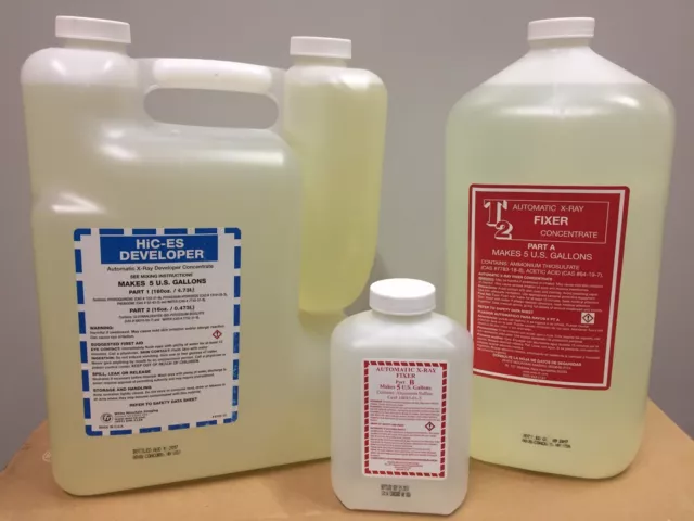 X-ray Developer & Fixer Concentrate Combo-Pak, 5 Gallons Each