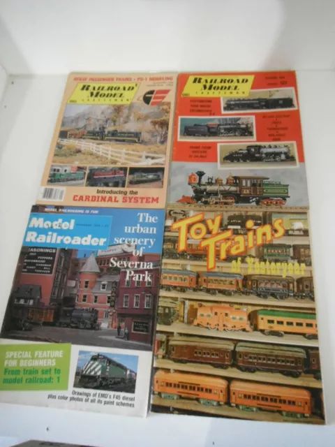 Model Train Magazine Lot: Model Railroader, Railroad Model Craftsman, Toy Trains