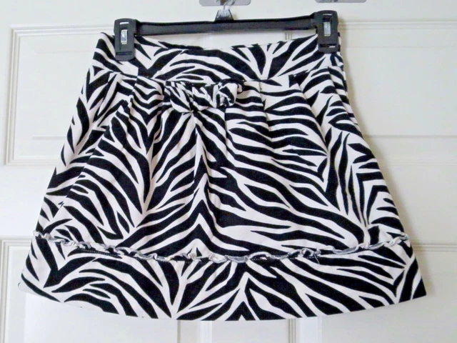 Children's Place BLACK & WHITE Corduroy SKIRT Adjustable Waist  Girl's Size 12