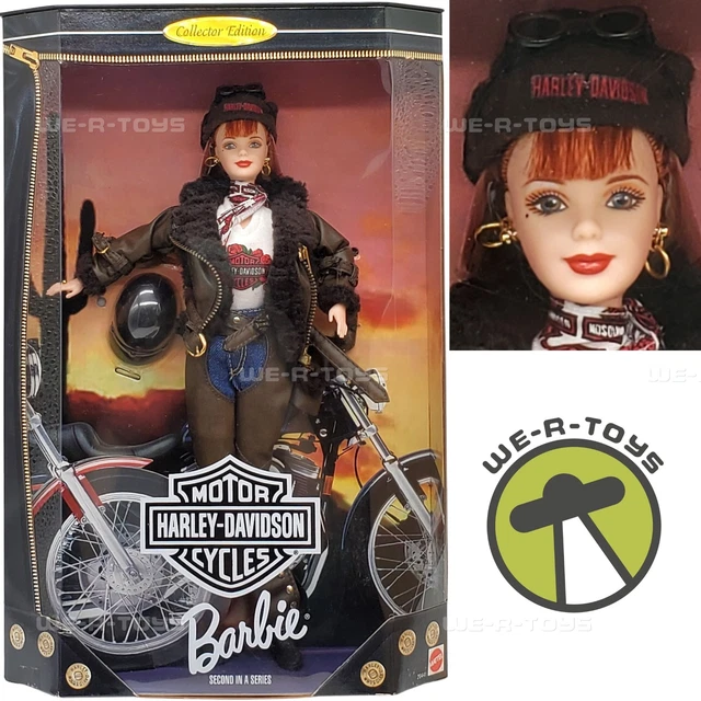 BARBIE COLLECTOR EDITION Harley Davidson Motorcycles Doll Redhead ...