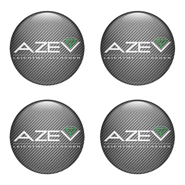 4 Radnabenkappen Aufkleber Für ABT 56mm - Wasserdichte Auto Rad Dekoration