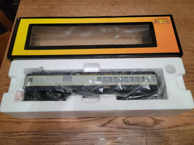 MTH Rail King Baltimore And Ohio Doodlebug Diesel Engine With Protosound.  O...