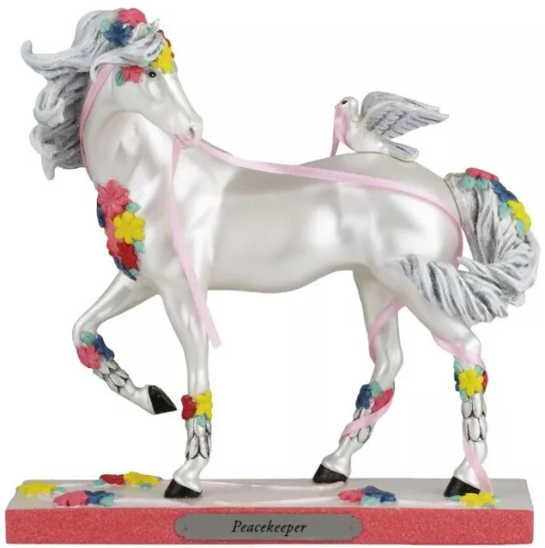 LAST ONE Trail Painted Ponies Peacekeeper Horse & Dove Resin Figurine FREESHIP