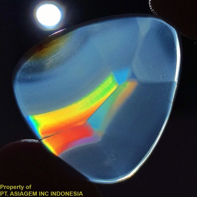12ct 'A' Grade Rainbow IRIS AGATE ~Multi-Color Fire~ 1-of-a-kind ~100% Natural