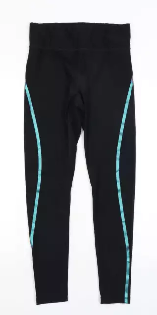 Athletic Works Womens Black Polyester Capri Leggings Size S L26 in