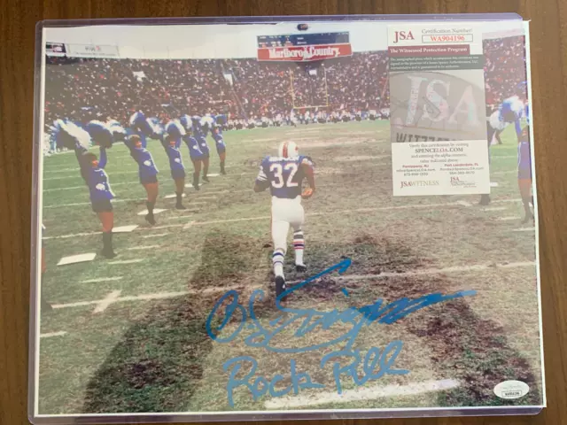 OJ Simpson Signed 11x14 "Rock Pile " Buffalo Bills Auto Autograph JSA Authentic