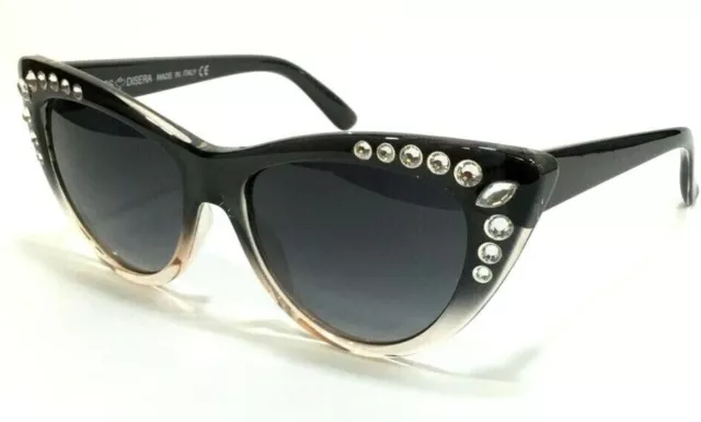 Occhiali da sole per donna firmati a occhi di gatto cat eye occhiale con strass