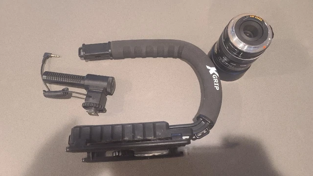 Lot of MISC camera items  ef mount sigman lens camera grip microphone