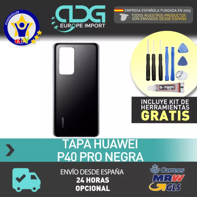 Tapa trasera Huawei P40 PRO COLOR NEGRO + ENVIO 24H MRW