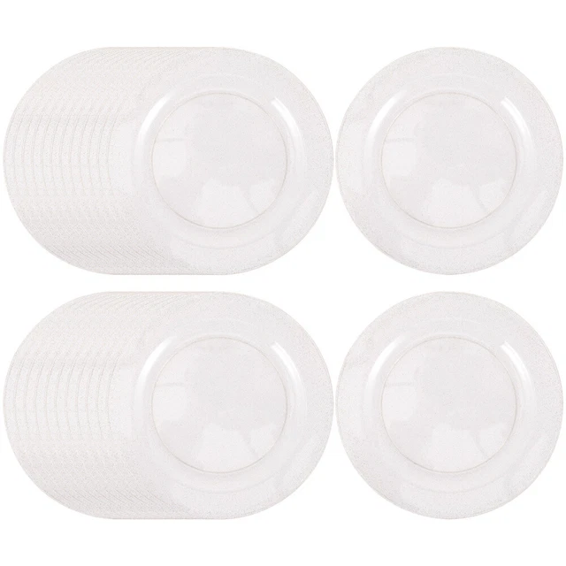 25 pz snack piatto da dessert monouso piatto piatti per torte in plastica fini