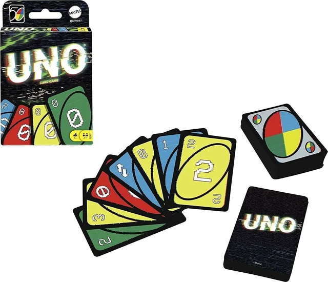 MATTEL GAMES UNO Iconic 2000s Card Game Super Fun Family Game Free ...