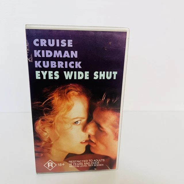 EYES WIDE SHUT Vhs Video Tape Nicole Kidman Tom Cruise R18+ Stanley