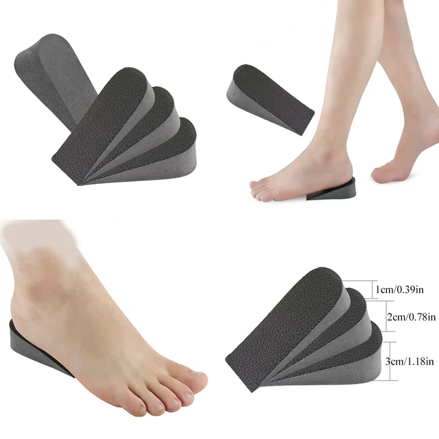 1/2/3 cm solette invisibili per uomo e donna amplificatore tallone - O
