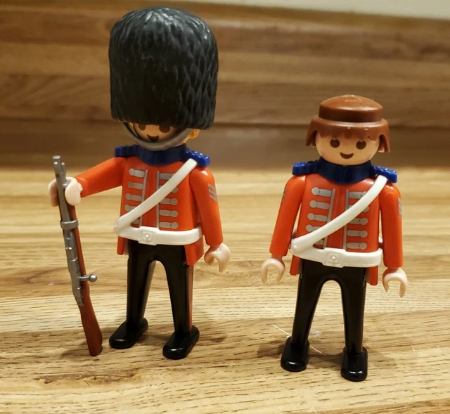 PLAYMOBIL FIGURE LOT Victorian British Royal Guard Officer Vtg 5581