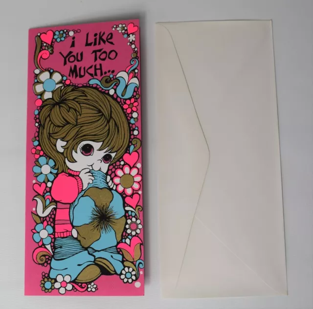 Mothers Day  Vintage Wishing Cards Love Message Pink Greetings Card  Baby Girl  4