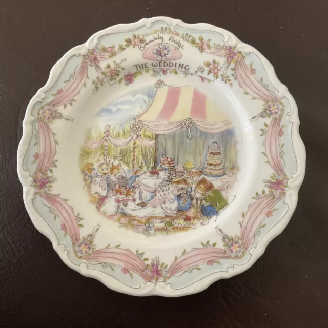 Royal Doulton Brambly Hedge ~ The Wedding ~  Plate (20.8cm)