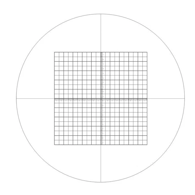 Microscope Net Slides Eyepiece Optical Glass Micrometer Grid Cross Scale Reticle